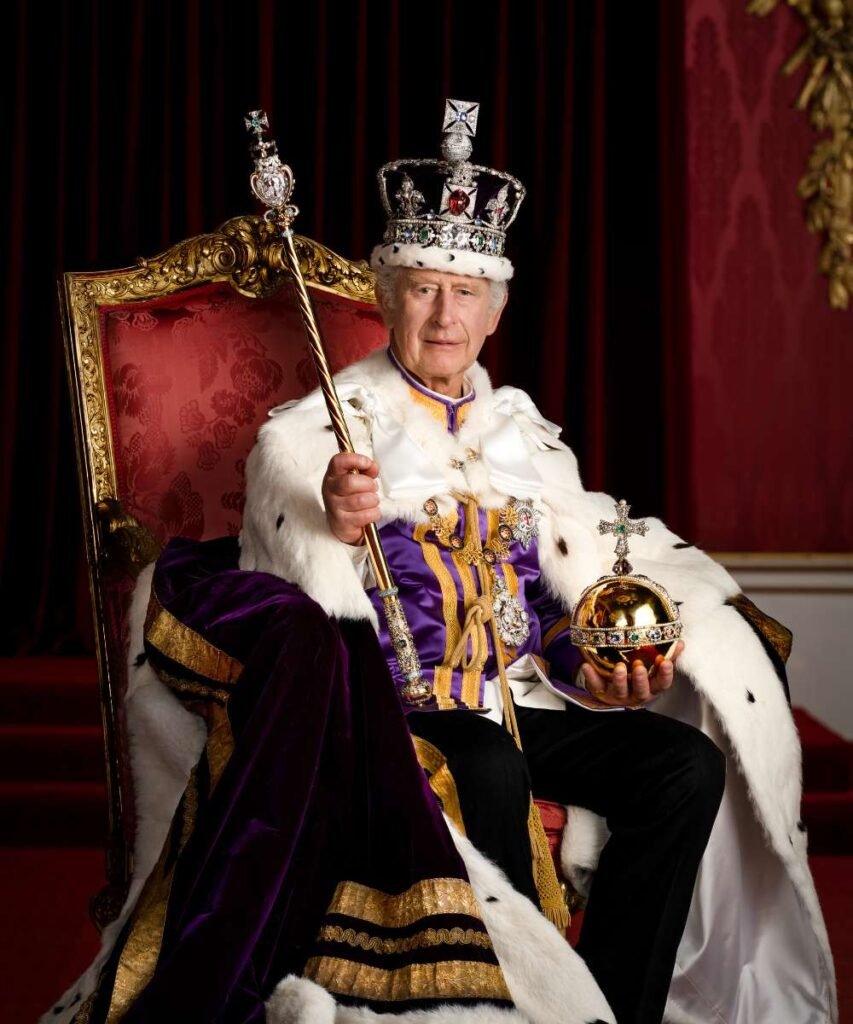 His Majesty King Charles III at his Coronation, 6th May 2023.
